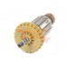 Ротор (Якорь) REBIR LSM5-115/ REBIR LSM6-125 (443015001062, 0311207254) (L-158.5 мм, D-38 мм, резьба М8 (шаг 1.0 мм))