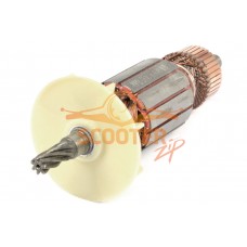 Ротор (Якорь) REBIR EM-1450E 9700011636 (L-183 мм, D-43 мм, 7 зубов, наклон вправо)