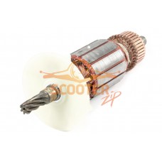 Ротор (Якорь) REBIR IE-1305A,IE-1305-16/1300R,IE-1305A-16/1300ER (07.2012) 0310001660 (L-183 мм, D-43 мм, 7 зубов, наклон вправо)