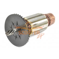 Ротор (Якорь) REBIR KZ5-350 2000W (0310007533) (L-166.5 мм, D-45.5 мм, 6 зубов, наклон влево)