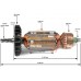 Ротор (Якорь) REBIR IE-5202E_EM 0310001206 (L-138 мм, D-32 мм, 5 зубов, наклон влево)