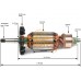 Ротор (Якорь) REBIR IE-5709B C/IE-5709D/IE-5709G (Гайка) 0310000611 (L-190 мм, D-43 мм, резьба М10 (шаг 1.25 мм))