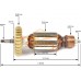 Ротор (Якорь) REBIR LSM4-125/LSM4-125_1200 0310002063 (L-166 мм, D-39.5 мм, шпонка)